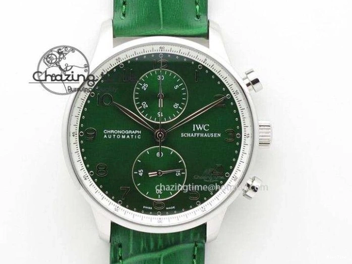 MIROTIME 0408 Portuguese Chrono RG IW371415 ZF 1:1 Best Edition Black Dial On Black Leather Strap A79350 (Slim Movement) FashionForward 7264